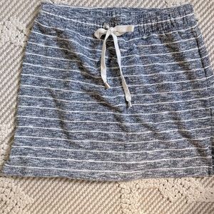 Summer striped cotton skirt